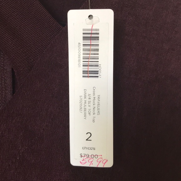 CHICO’S UNIQUE TRAVELERS TOP - Picture 9 of 9